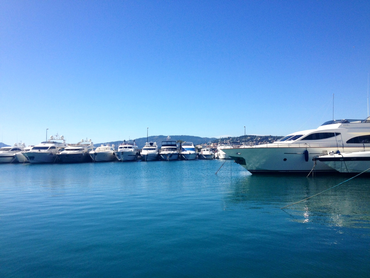 A crisp clear day on the Cote d'Azur